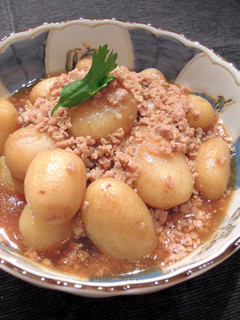 簡単★新じゃがの肉ソボロあんかけ-レシピのメイン写真