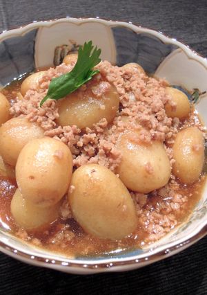 簡単★新じゃがの肉ソボロあんかけ-レシピのメイン写真