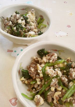 家庭科の先生の味☆肉豆腐と野菜炒め-レシピのメイン写真