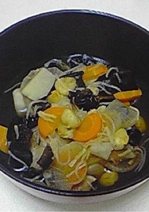 福島県会津地方の郷土料理-こづゆ-レシピのメイン写真