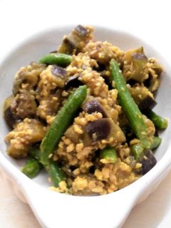 茄子と鶏ひき肉のカレー炒め♪-レシピのメイン写真