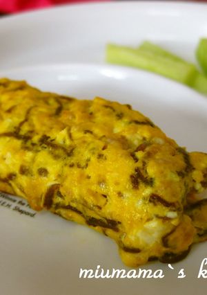離乳食 もずくと挽き肉の卵焼き-レシピのメイン写真