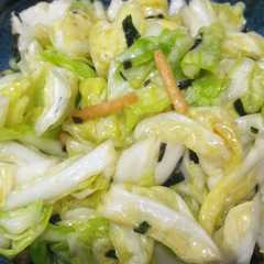 รูปของ 袋で簡単！即席おかず！おつまみ♥キャベツ