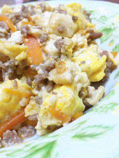 ご飯に合うよ!我が家の炒り豆腐。-レシピのメイン写真