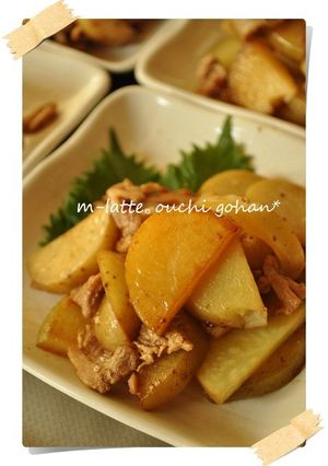 じゃがいもと豚肉のバター醤油炒め-レシピのメイン写真