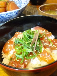 カジキマグロで漬け丼♪-レシピのメイン写真