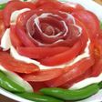 母の日、パーティーに、お花トマトサラダ