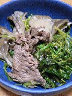 水菜と牛肉の煮びたし-レシピのメイン写真