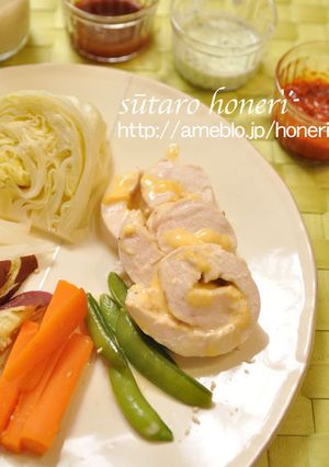 20分で作れる、チーズ入り塩麹鶏ハム-レシピのメイン写真