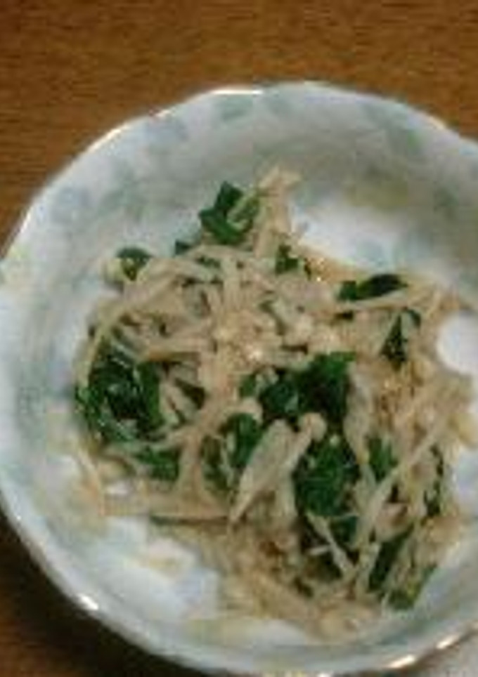 菊菜とエノキの和え物-レシピのメイン写真