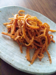 にんじんの辛味噌きんぴら-レシピのメイン写真