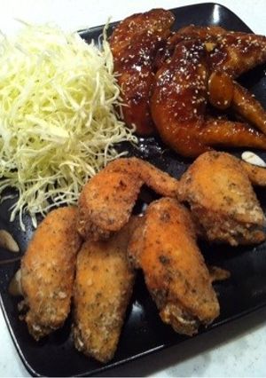 手羽先のから揚げ•バジル☻-レシピのメイン写真