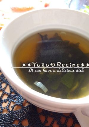 忙しい朝に即席！時短簡単ワカメスープ＊＊-レシピのメイン写真