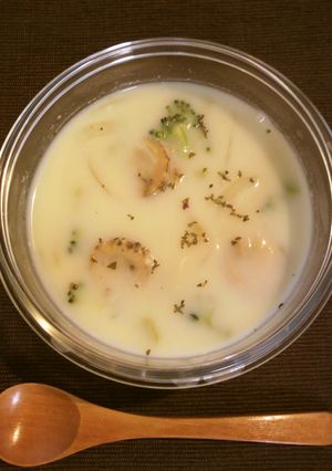 ベビーホタテと残り野菜のクラムチャウダー-レシピのメイン写真