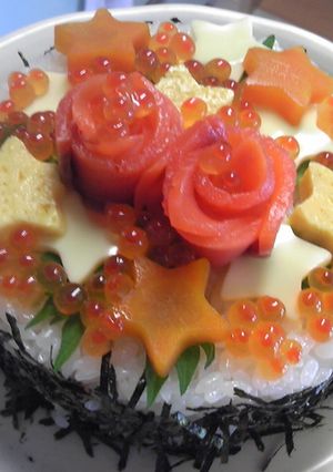 お祝いに簡単☆美味☆寿司ケーキ♪-レシピのメイン写真