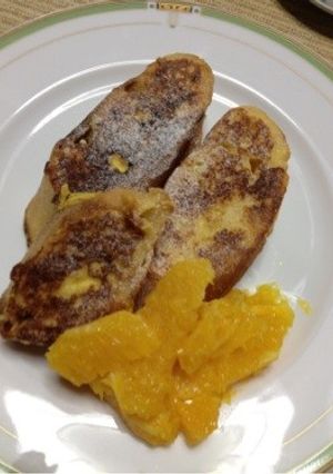 フレンチトースト オレンジソース添え-レシピのメイン写真