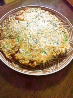 水菜でお好み焼き!-レシピのメイン写真