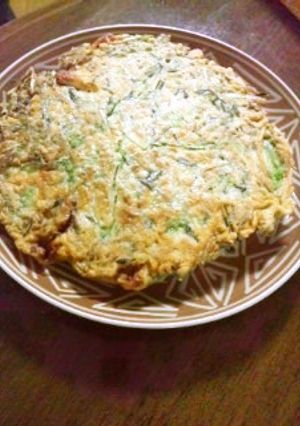 水菜でお好み焼き！-レシピのメイン写真