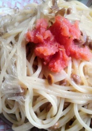 和えるだけ☆簡単納豆たらこスパ☆-レシピのメイン写真