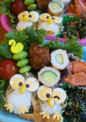 幸せいっぱいフクロウ弁当-レシピのメイン写真