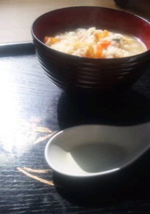残った味噌汁で☆おつゆご飯（味噌雑炊）-レシピのメイン写真