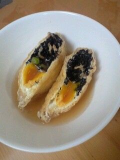 ひじきの月見きんちゃく煮♪-レシピのメイン写真