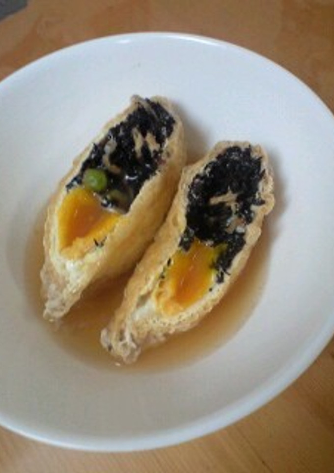 ひじきの月見きんちゃく煮♪-レシピのメイン写真