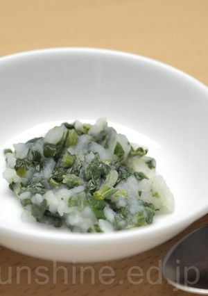 【離乳食 中期】小松菜のポテト和え-レシピのメイン写真