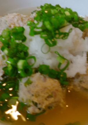 おいしさ倍増♡鶏豚つくねのおろし添え-レシピのメイン写真