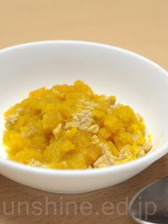 【離乳食 中期】かぼちゃのそぼろ煮-レシピのメイン写真