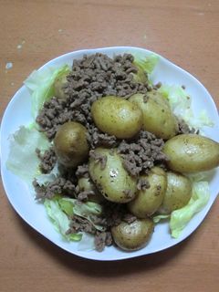 新じゃがミンチ炒め-レシピのメイン写真