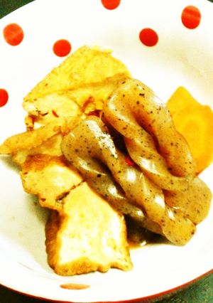 厚揚げとこんにゃくの甘辛ピリ辛煮-レシピのメイン写真