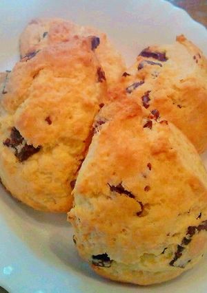ホットケーキミックスでチョコスコーン♪-レシピのメイン写真