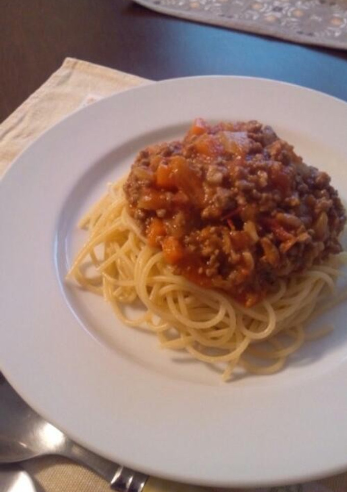 トマトを５個使ってミートソーススパゲティ-レシピのメイン写真