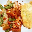 残り野菜のコチュジャン炒め