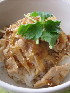 簡単シリコンスチーマーで豚丼♪-レシピのメイン写真