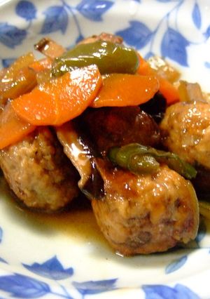 野菜たっぷり!甘辛肉だんご-レシピのメイン写真