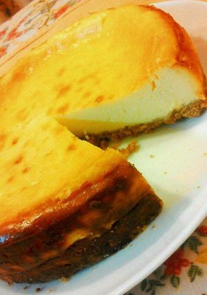 しっとり〜混ぜるだけベイクドチーズケーキ-レシピのメイン写真