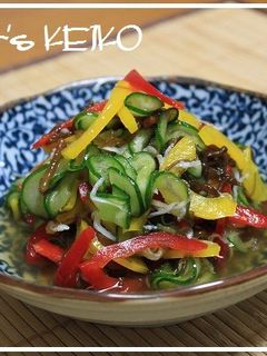 【農家のレシピ】彩り野菜の酢の物-レシピのメイン写真