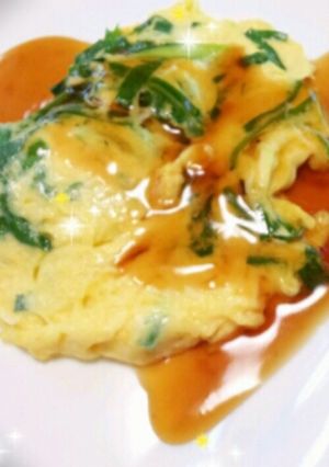 半熟卵のニラ玉甘酢あんかけ☆-レシピのメイン写真