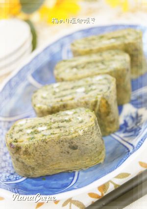 梅のり塩味で卵焼き♬-レシピのメイン写真