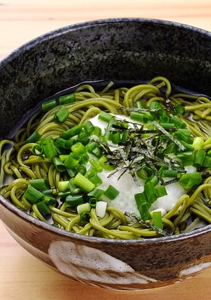茶蕎麦の山かけ-レシピのメイン写真