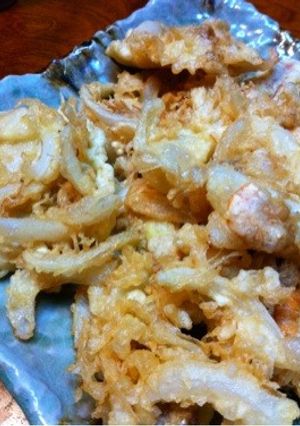 新玉ねぎと海老じゃこの簡単・かき揚げ-レシピのメイン写真