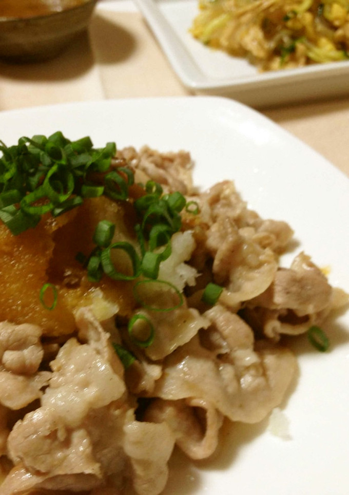 ヘルシーだけど満足♪和風おろしの豚炒め-レシピのメイン写真
