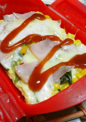 ♦満腹朝食!レンジで即席★具沢山キッシュ-レシピのメイン写真