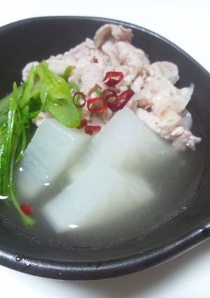 時短！大根と豚肉の旨塩炊き-レシピのメイン写真