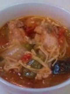 鶏手羽元の塩麹トマト煮-レシピのメイン写真