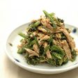 韓国料理ー春菊と鶏肉のごま和え
