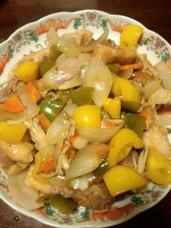 鳥の唐揚げの野菜あんかけ-レシピのメイン写真