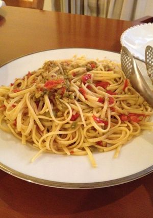 イタリア仕込みオリーブとトマトのパスタ-レシピのメイン写真